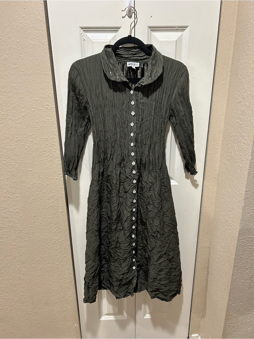 AlqueMa Australia Contrast Nehru Coat Dress Abstract Unique , size XS/S - Picture 7 of 11